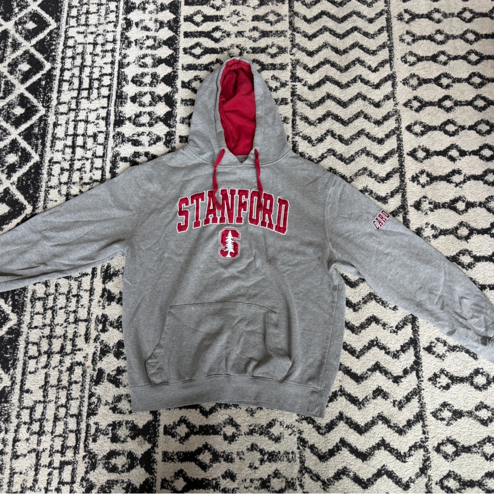 Stadium Athletics Gray and Red Hoodie